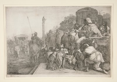 Paulus och Barnabas i Lystra av Gerrit Claesz Bleker