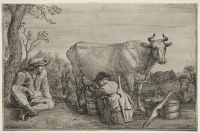 The Milkmaid av Gerrit Claesz. Bleker