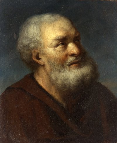 A Saint, ca 1650-1700 (olja på panel) av Gerrit Dou