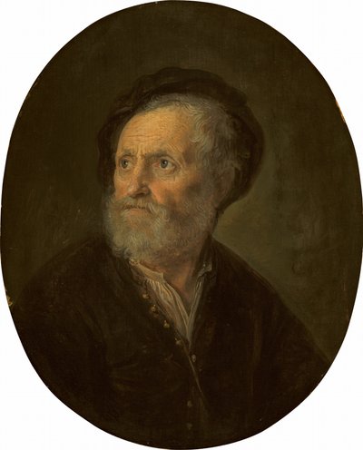 Byst av en skäggig man, ca. 16421645. av Gerrit Dou