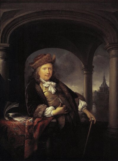 Självporträtt vid femtio års ålder av Gerrit Dou