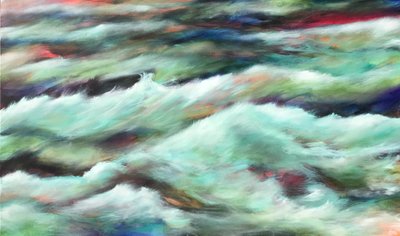 Easter Pacific, 2018 (akryl på duk) av Gerrit Greve
