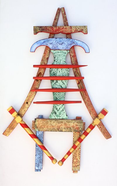 Enlightened Dining Chair 07, 2010 (akryl på trä) av Gerrit Greve