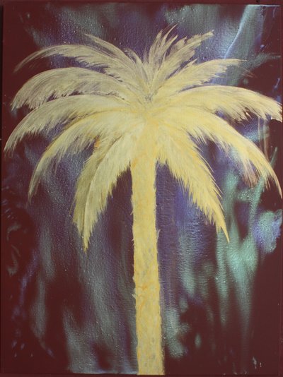 Golden Palm, 2022 (akryl på duk) av Gerrit Greve
