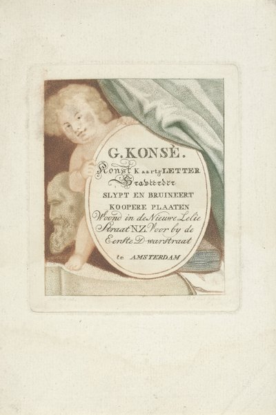 Visitkort av Gerrit Konsé av Gerrit Konsé