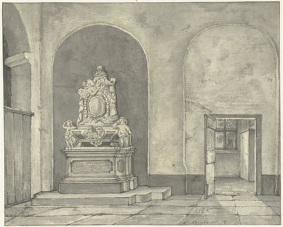 Begravningsmonument i Balth. Fredericus von Stosch i Janskerk i Utrecht av Gerrit Lamberts