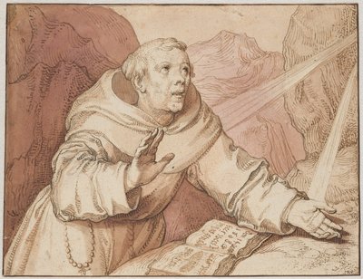 Sankt Franciskus tar emot stigmata av Gerrit Pietersz.