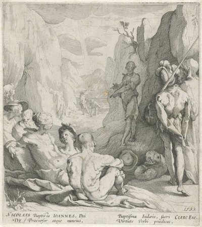 Johannes Döparens predikan av Gerrit Pietersz. Sweelink
