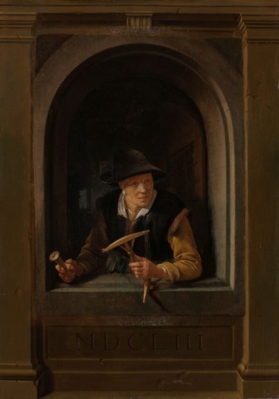 En fiskares fru av Gerrit or Gerard Dou