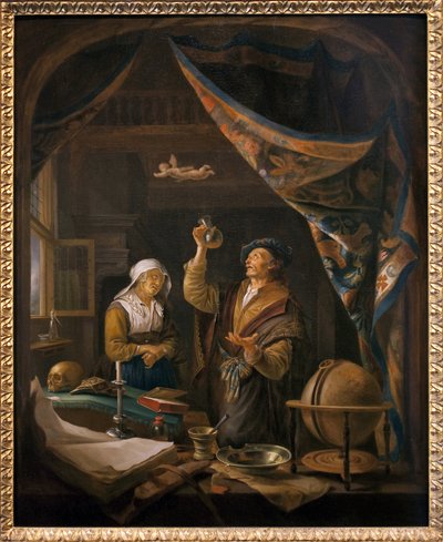 Läkaren i urinen. Från en målning av Gerard Dow av Gerrit Dou