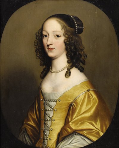 Elisabeth de Boheme - Elizabeth Stuart (1596-1662), drottning av Böhmen, av Honthorst, Gerrit, van (1590-1656). Olja på trä. Mått: 72,3x57,7 cm. Privat samling av Gerrit van Honthorst