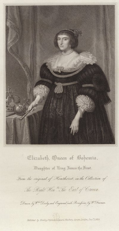 Elizabeth, drottning av Böhmen av Gerrit van Honthorst