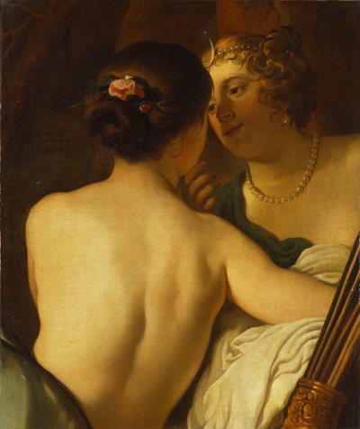 Jupiter i Dianas skepnad som förför Callisto av Gerrit van Honthorst