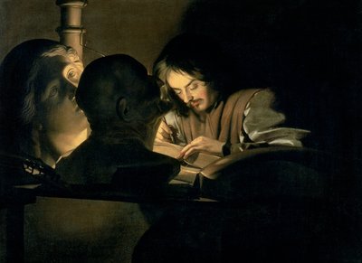 Konstnären på jobbet av Gerrit van Honthorst