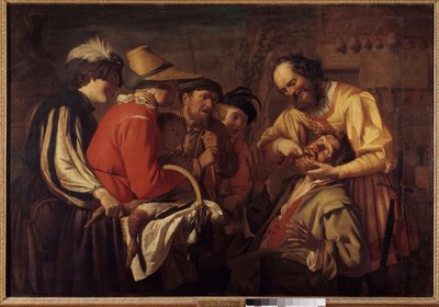 Tanddragaren Målning av Gerrit Van Honthorst (1590-1656) av Gerrit van Honthorst