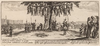 Hängningen av Gerrit van Schagen after Jacques Callot