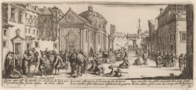 Sjukhuset av Gerrit van Schagen after Jacques Callot