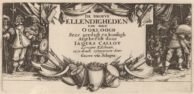 Titelsida av Gerrit van Schagen after Jacques Callot