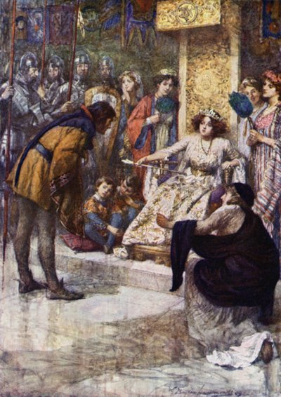 Georges hävdade att äventyr (färg litho) av Gertrude E. Demain (after) Hammond