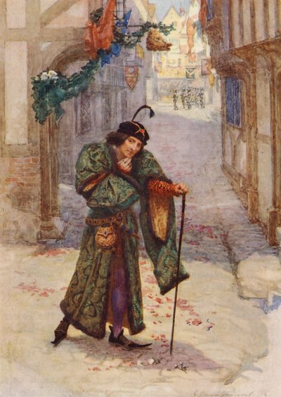 William Shakespeares pjäs: Richard III (färglitografi) av Gertrude E. Demain (after) Hammond