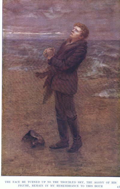 Ansiktet han vände upp mot den oroliga himlen, smärtan i hans gestalt, förblir i mitt minne till denna stund av Gertrude E. Demain Hammond