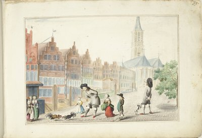 Tuppkamp i Sassenstraat i Zwolle av Gesina ter Borch