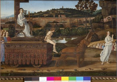 Kyskhetens triumf, ca 1485 av Gherardo di Giovanni