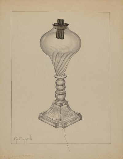 Lampa, c. 1937. av Giacinto Capelli