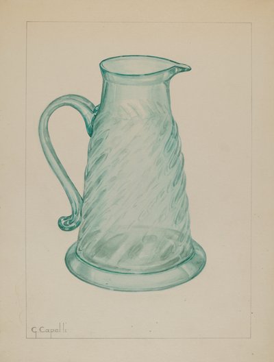 Melasskanna, ca. 1937. av Giacinto Capelli