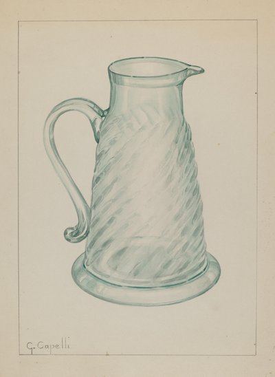 Melasskanna, ca. 1937. av Giacinto Capelli