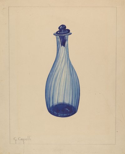 Toalettvattenflaska, 1937. av Giacinto Capelli