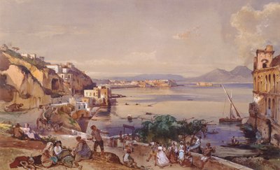 Posilippo Road, Neapel av Giacinto Gigante