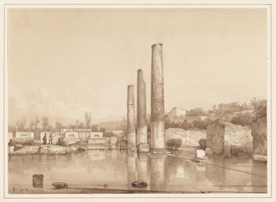 Vy över ruinerna i Pompeji av Giacinto Gigante