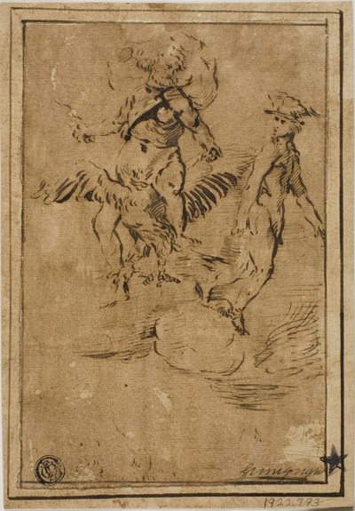 Jupiter och Merkurius i molnen av Giacinto Gimignani