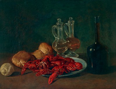 Räkor på en tallrik av Giacomo Ceruti