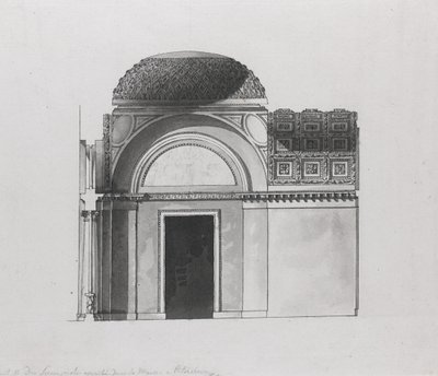 Skåpdesign för hertigen av Serracapriola i Petersburg av Giacomo Antonio Domenico Quarenghi