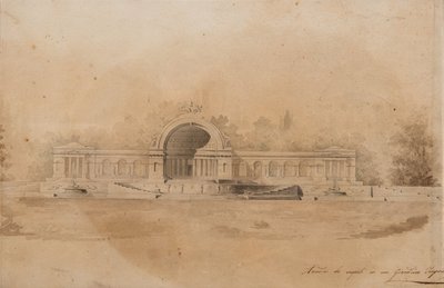 Studie av en arkad för Tsarskoye Selo av Giacomo Antonio Domenico Quarenghi