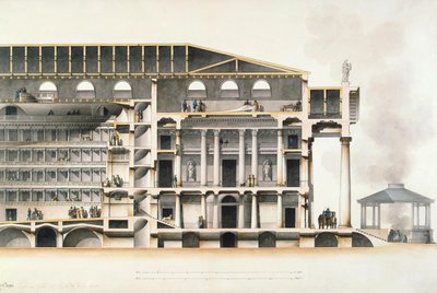 Saint Petersburg Imperial Bolshoi Kamenny Theatre, tidigt 1800-tal av Giacomo Antonio Domenico Quarenghi