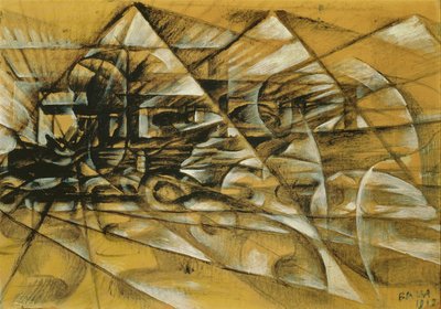 Hastigheten på en bil av Giacomo Balla