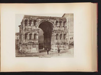 Janus båge i Rom, Italien Roma. Arco di Giano quadrifronte (titel på objekt) av Giacomo Brogi