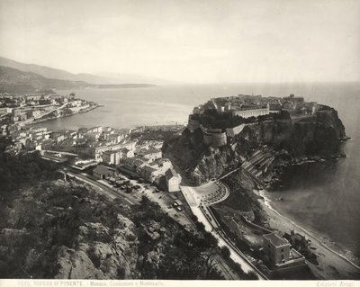 Panoramautsikt över Monaco av Giacomo Brogi