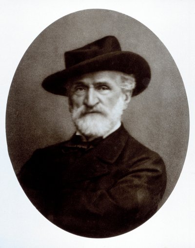 Porträtt av Giuseppe Verdi av Giacomo Brogi