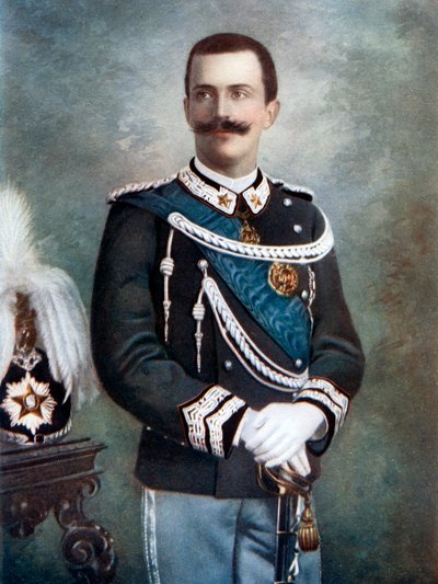 Victor Emmanuel III, kung av Italien, sent 1800-tidigt 1900-tal. av Giacomo Brogi