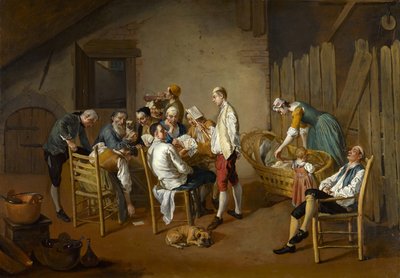 Kortspelet, ca 1738-1750 av Giacomo Ceruti