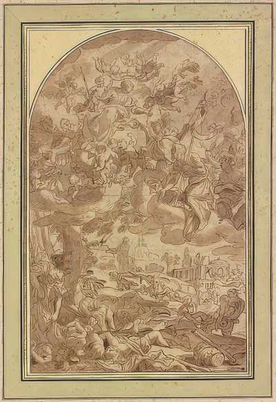 Den stora pesten i Neapel 1656 av Giacomo Farelli