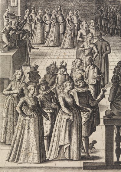 Festerna eller danserna..., ca. 1610. av Giacomo Franco