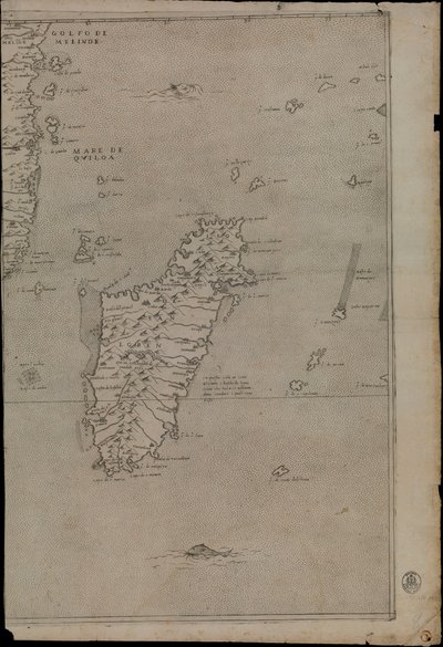 Karta över Afrika av Giacomo Gastaldi