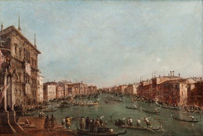 En regatta på Canal Grande, Venedig av Giacomo Guardi