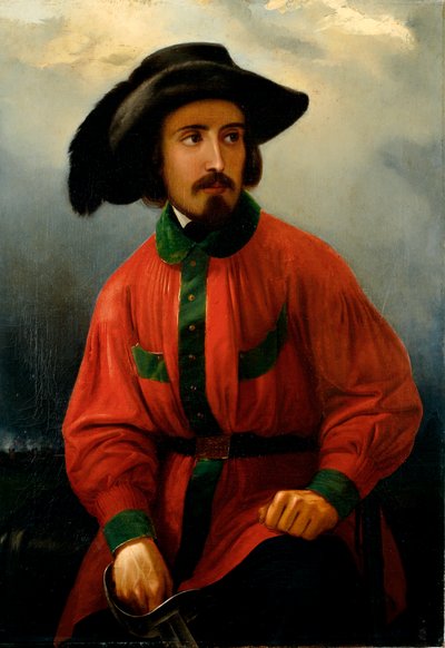 Porträtt av den italienske patrioten Antonio Solari Målning av Giacomo Ulisse Borzino (1800-talet) Genes, Museo del Risorgimento av Giacomo Ulisse Borzino