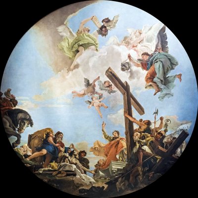 Upptäckten av det sanna korset, ca. 1745. av Giambattista Tiepolo